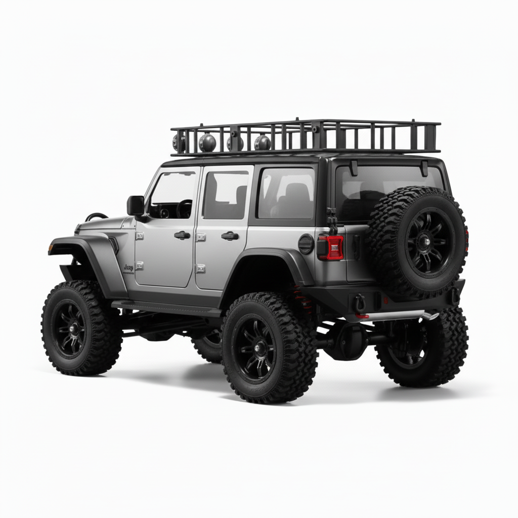 Crawler 4x4 Télécommandé Tout-Terrain – Réplique Jeep Wrangler