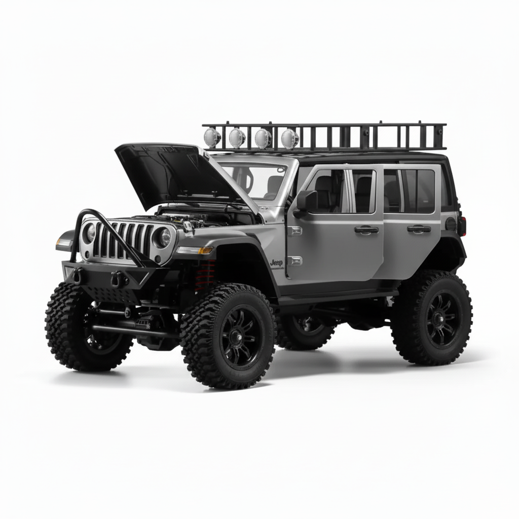 Crawler 4x4 Télécommandé Tout-Terrain – Réplique Jeep Wrangler