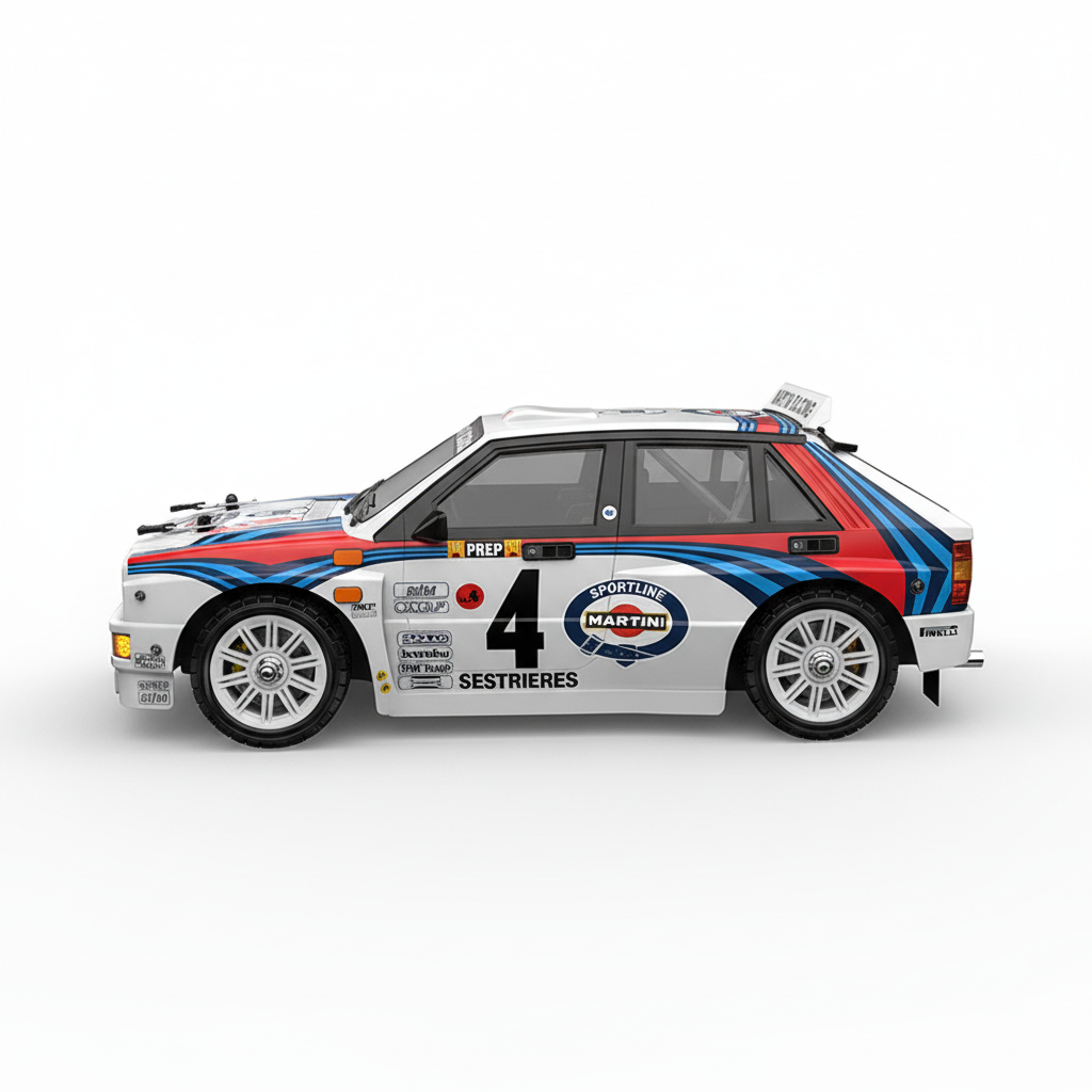 Lancia Delta Martini Racing 1/14 – Voiture télécommandée de rallye et drift