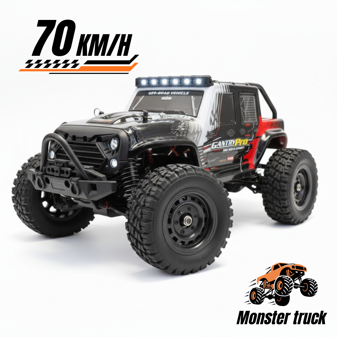 4x4 Off-Road 1/16 – Voiture Télécommandée Brushless 70 km/h