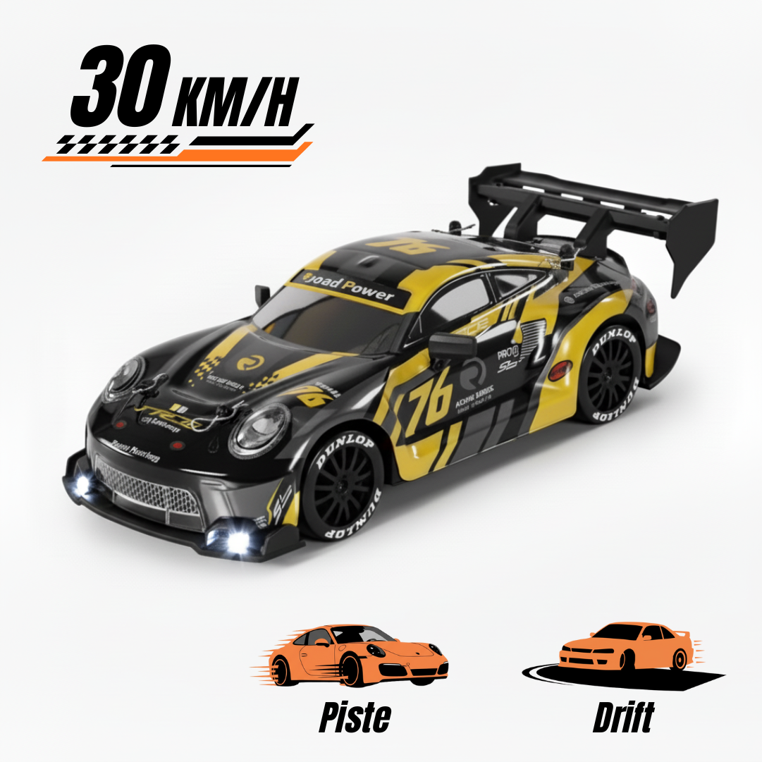 Porsche 911 GT3 R 1/24 – Voiture Télécommandée Drift et Piste 30 km/h