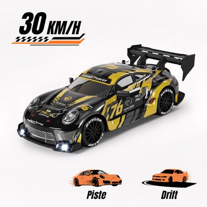 Porsche 911 GT3 R 1/24 – Voiture Télécommandée Drift et Piste 30 km/h