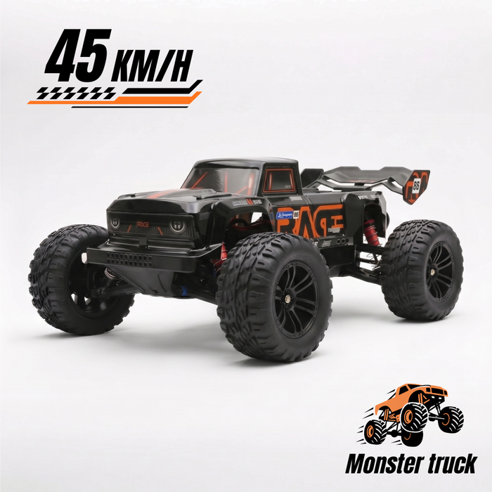 Monster Truck RC 1/16 4WD 45 km/h — Tout-Terrain Brushed