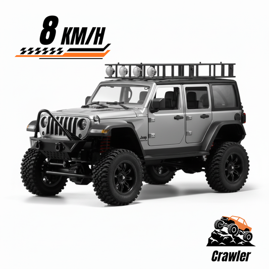 Crawler 4x4 Télécommandé Tout-Terrain – Réplique Jeep Wrangler