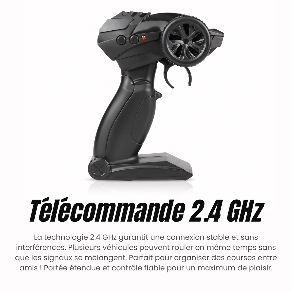 Buggy 4x4 Tout-Terrain 1/16 – Voiture Télécommandée pour Enfant 25 km/h