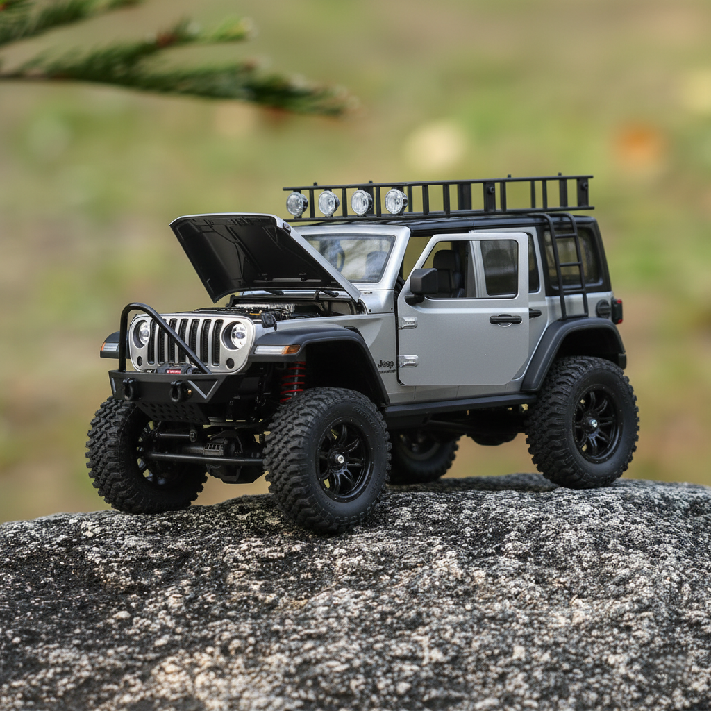 Crawler 4x4 Télécommandé Tout-Terrain – Réplique Jeep Wrangler