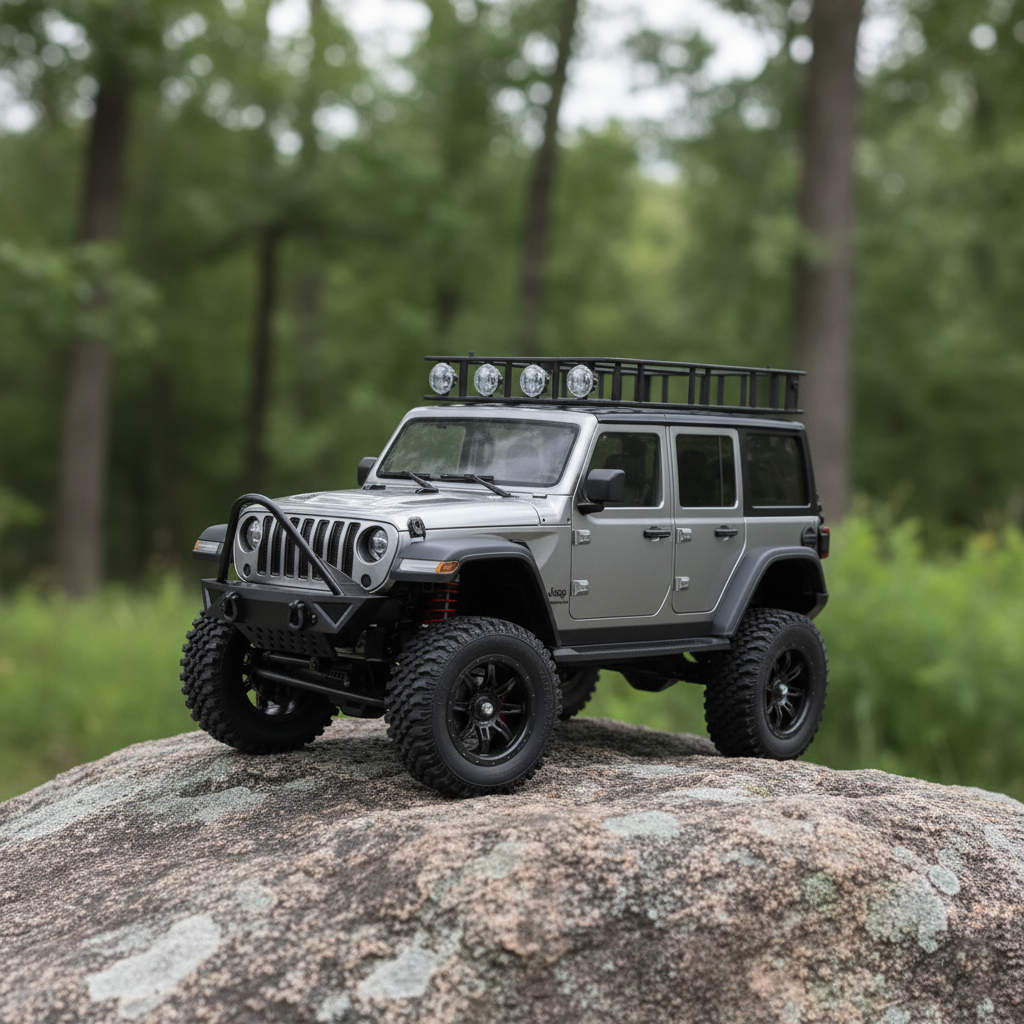 Crawler 4x4 Télécommandé Tout-Terrain – Réplique Jeep Wrangler