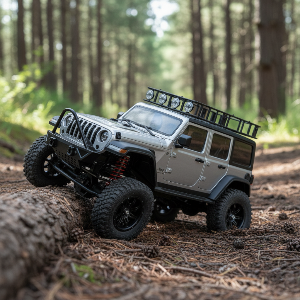 Crawler 4x4 Télécommandé Tout-Terrain – Réplique Jeep Wrangler