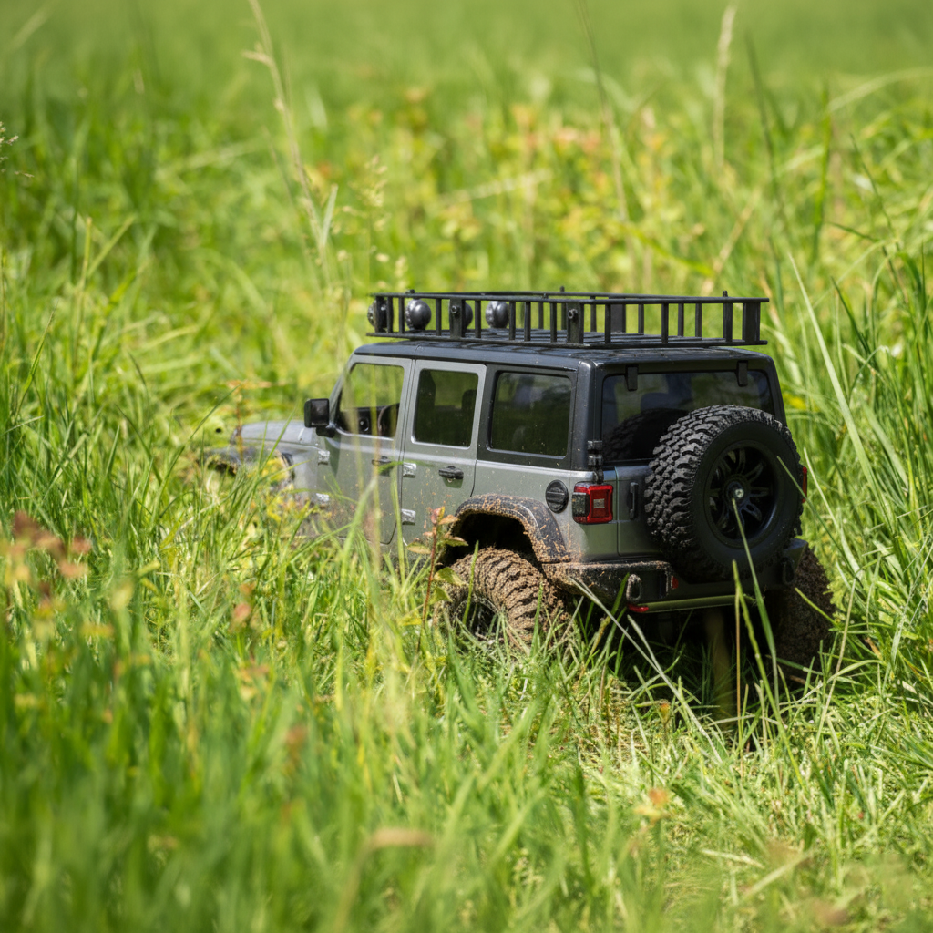 Crawler 4x4 Télécommandé Tout-Terrain – Réplique Jeep Wrangler
