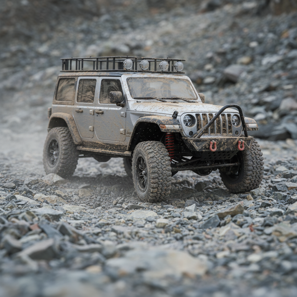 Crawler 4x4 Télécommandé Tout-Terrain – Réplique Jeep Wrangler